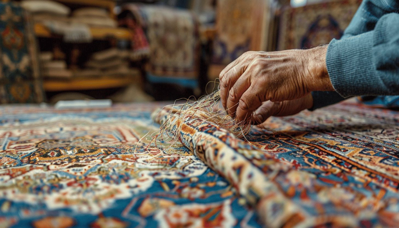Techniques traditionnelles pour la restauration de tapis d'Orient